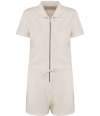 NS5002 Native Spirit Ladies Terry Towel Short Overall Ivory colour image